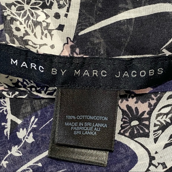 Women's Marc by Marc Jacobs Semi-Sheer Tropical Floral Print Beach Sarong - O/S - Picture 3 of 6